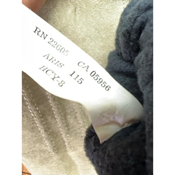 Vintage Aris Suede Gloves Neutral Sand Color - Picture 6 of 7